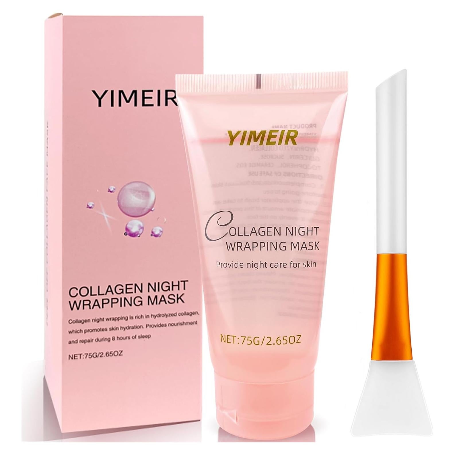 Mascarilla Nocturna de Colágeno YIMEIR 78.75 ml Hidratante