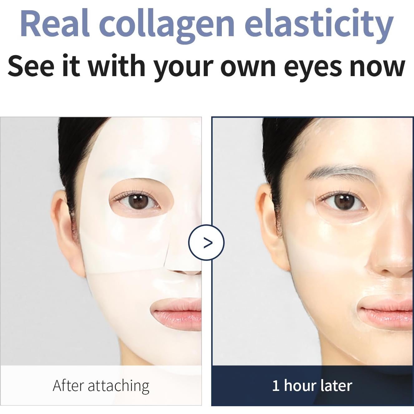 Mascarilla Hidratante de Hidrogel WellDerma Colágeno 4 Piezas