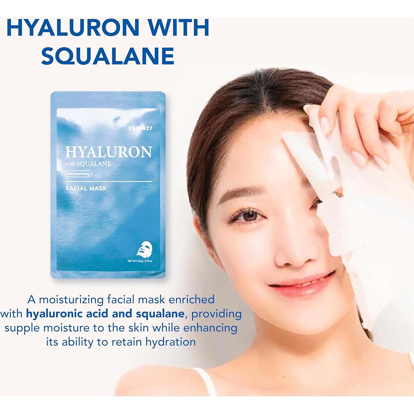 Mascarillas Faciales SKIN 627 36PK Hidratantes Hialurón