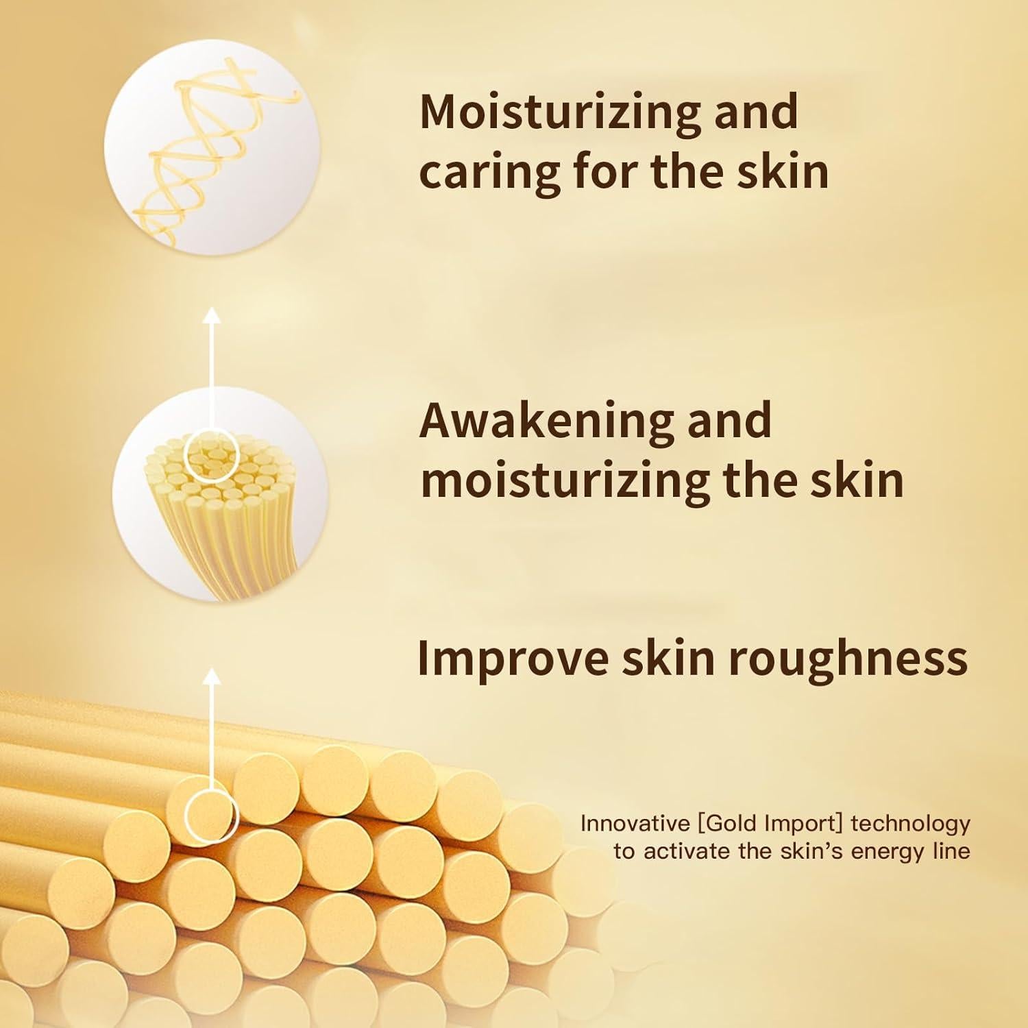 Mascarilla Facial de Colágeno Bio 24K OAKSII - Hidratante Noche (4x34g)