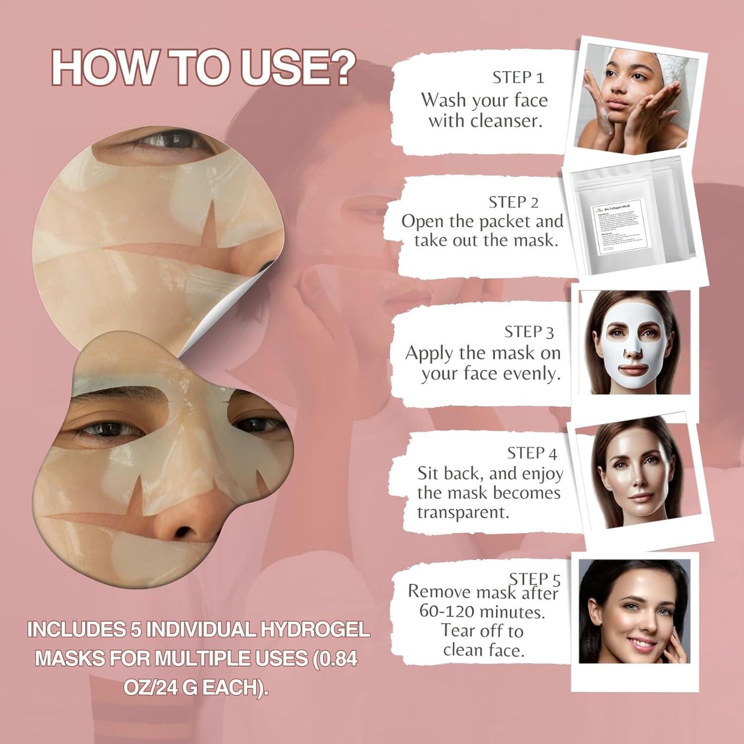 Máscara Facial Lifting Antienvejecimiento Mayan's Secret - 5 Piezas