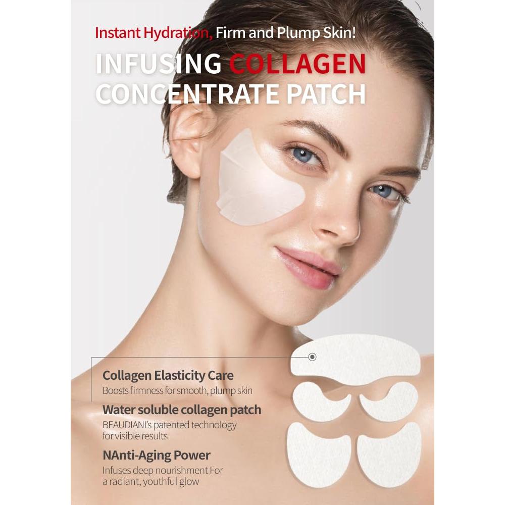 Parche Hidratante de Colágeno Coreano - Antiarrugas Facial 68g