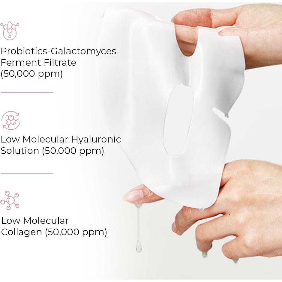 Mascarilla Facial de Colágeno Skinglo - Hidratante Nocturna 8 Unidades