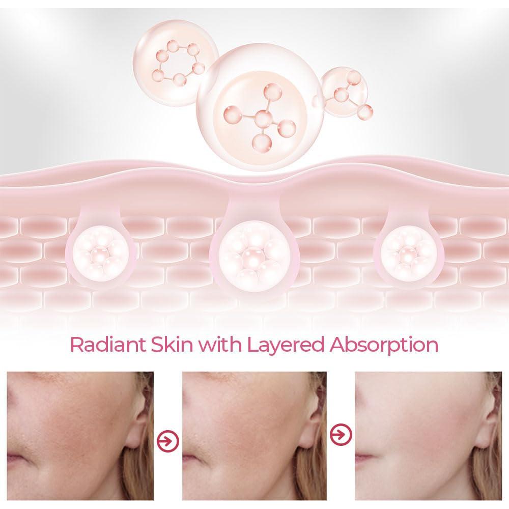 Mascarilla Facial de Colágeno Skinglo - Hidratación Nocturna 16 Unidades