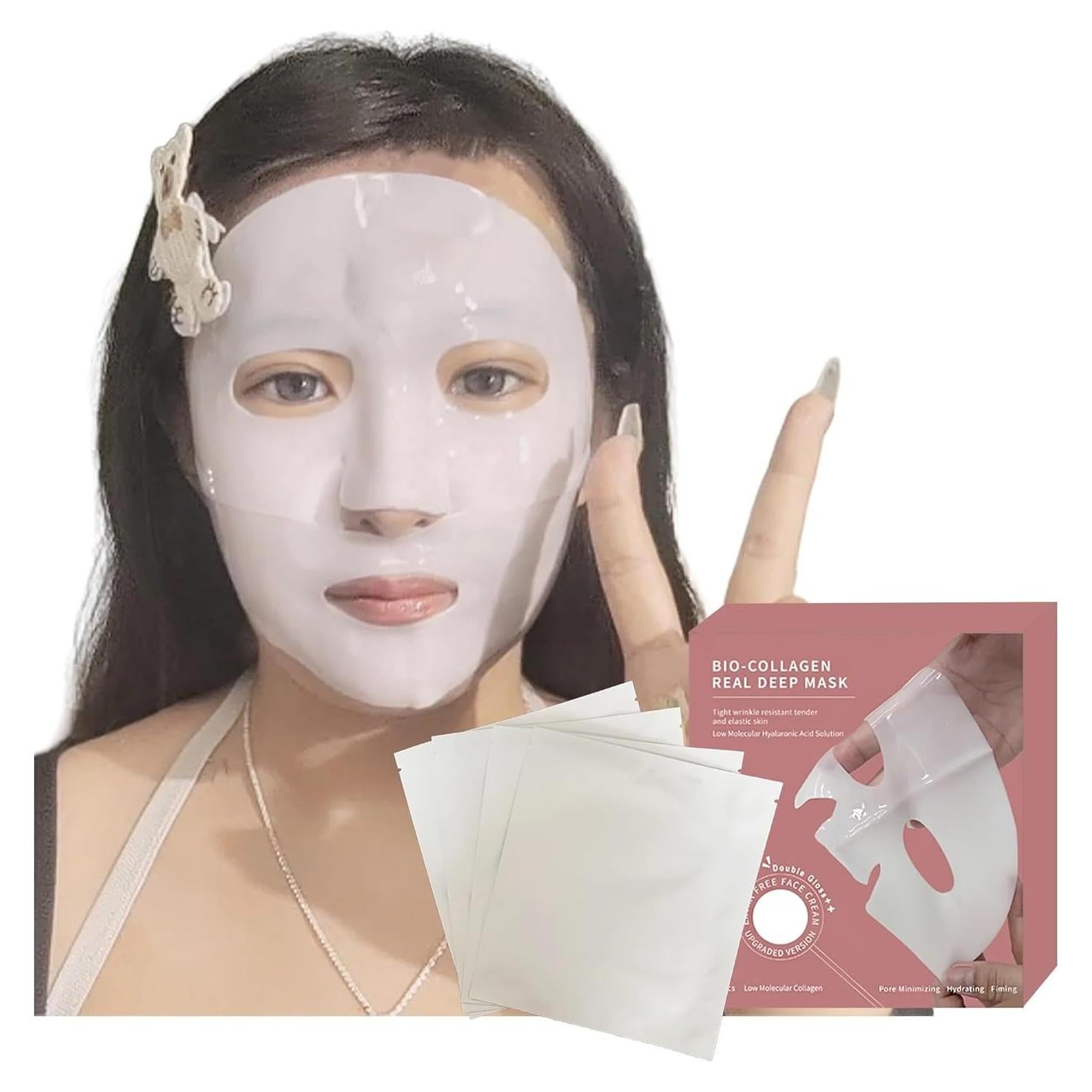 Máscara Hidratante de Bio-Colágeno Hi-brillo 36g x 3pcs