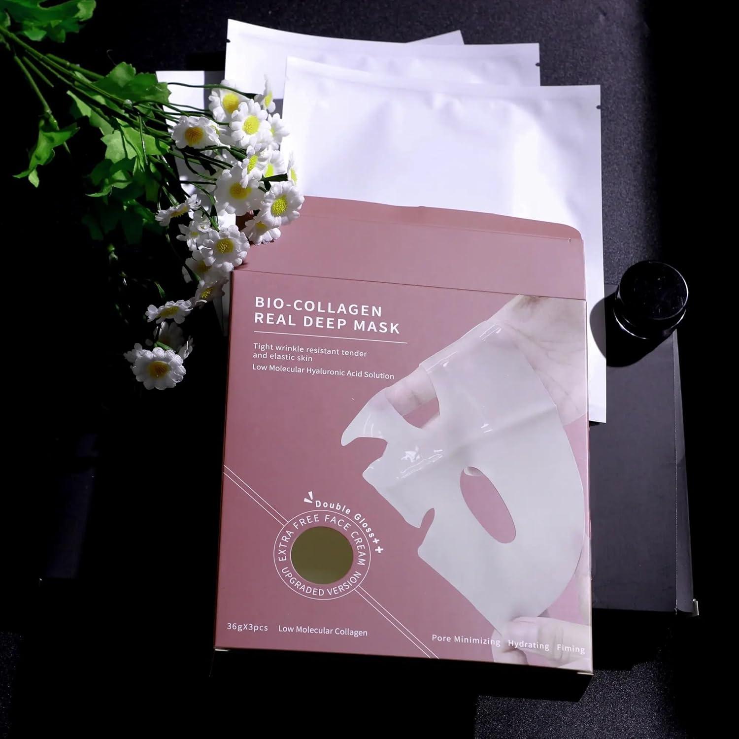 Máscara Hidratante de Bio-Colágeno Hi-brillo 36g x 3pcs