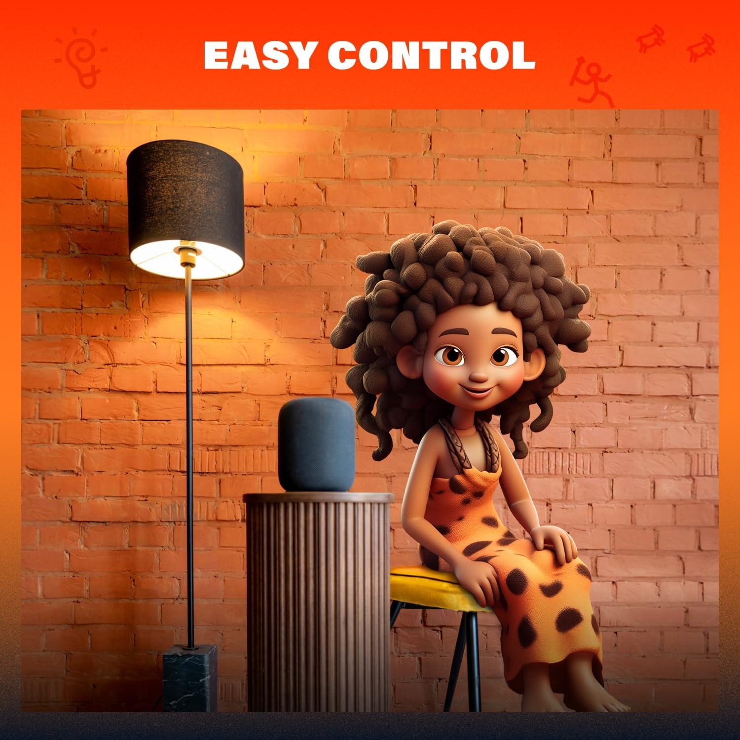 Bombilla LED Inteligente Caveman A19 RGBW 800LM 2pk