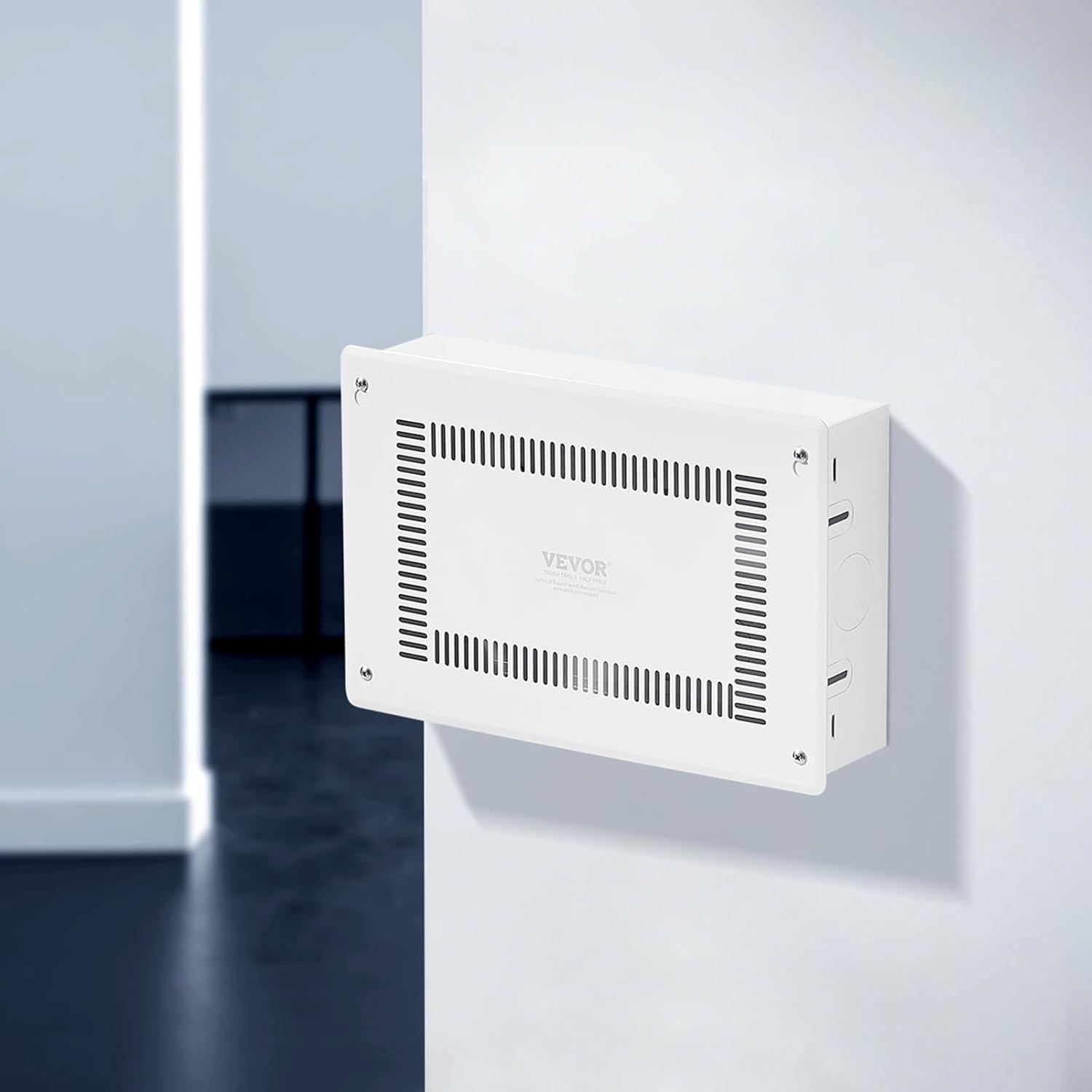 Caja de Medios Empotrada VEVOR 9 Pulgadas Acero Blanco