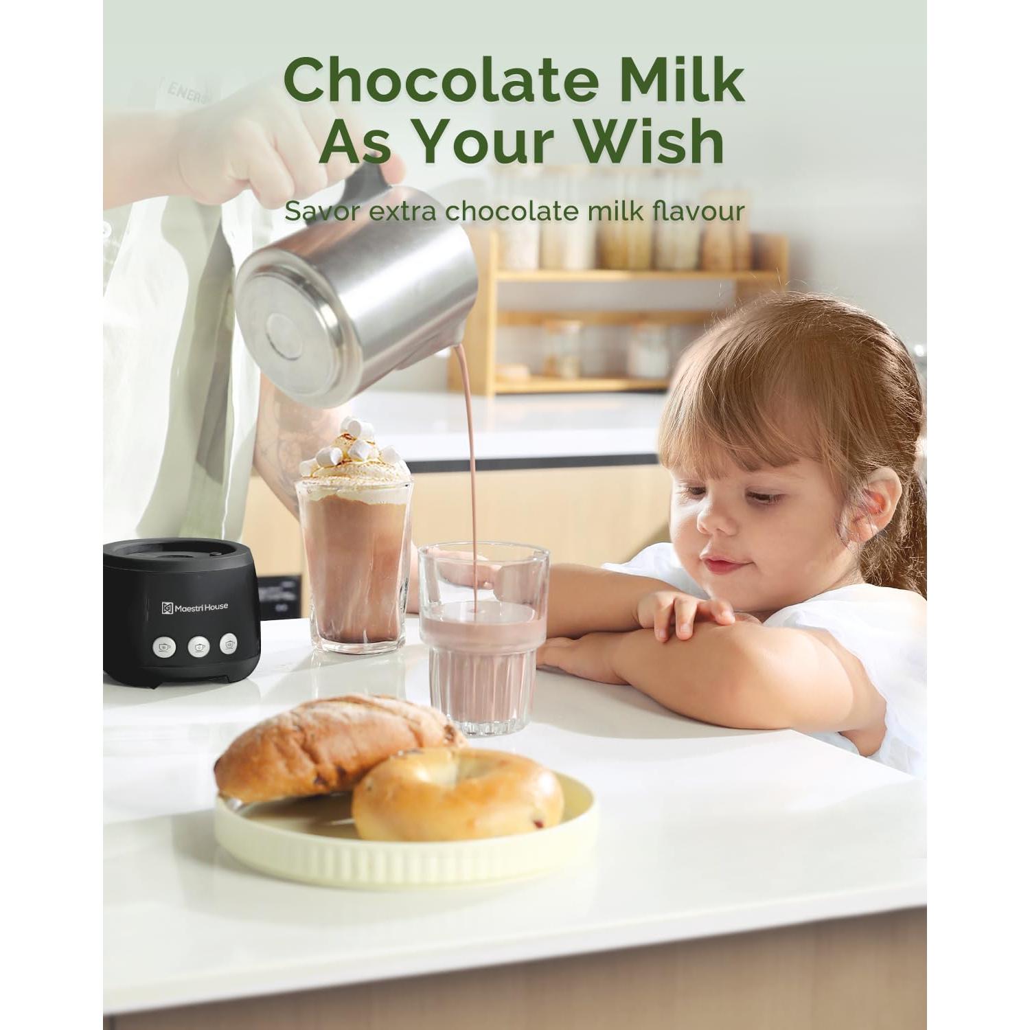 Espumador de Leche Eléctrico Maestri House 4-en-1 600W 500ml