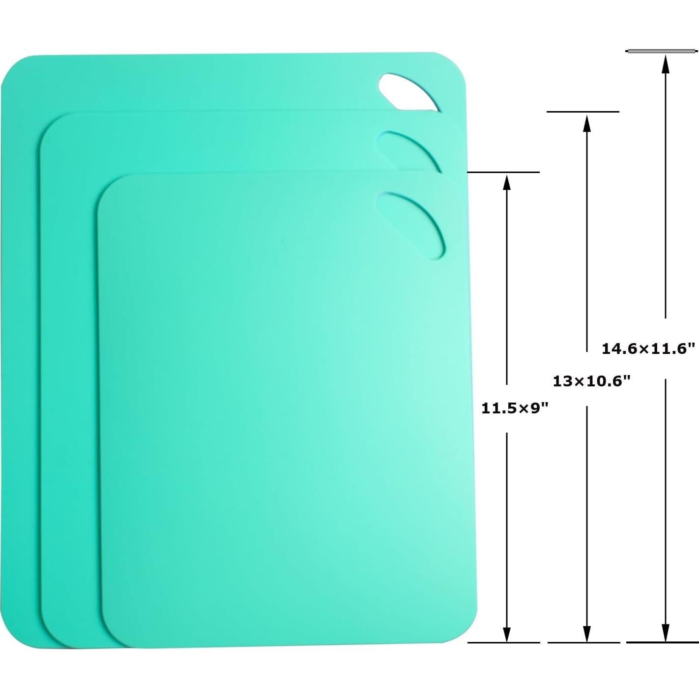 Set de 3 Tablas de Cortar Flexibles CARROLLAR 29.2x22.9 cm