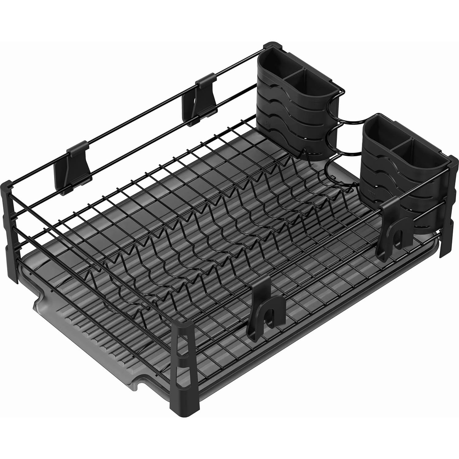 Estante para Secar Platos Simple Houseware con Bandeja Drenaje