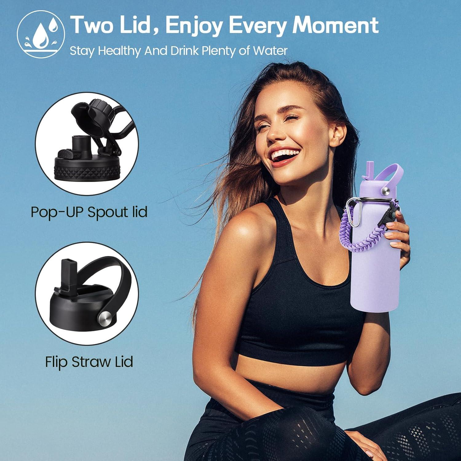 Botella de Agua Aislada 0.91L ICIOI - Frío 48h, Caliente 24h