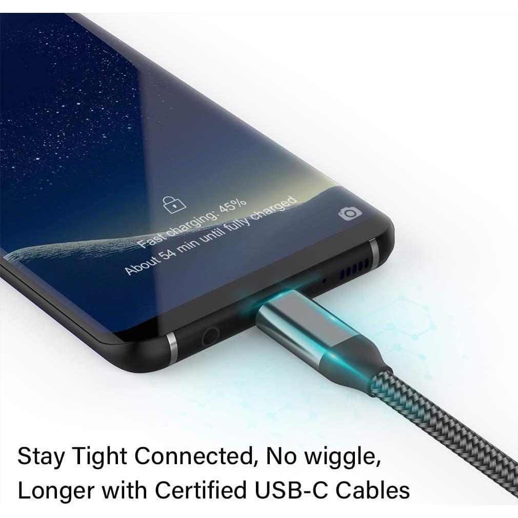 Cable USB C 3 Pack Grtoeud 1M 2M 3M Carga Rápida Nylon