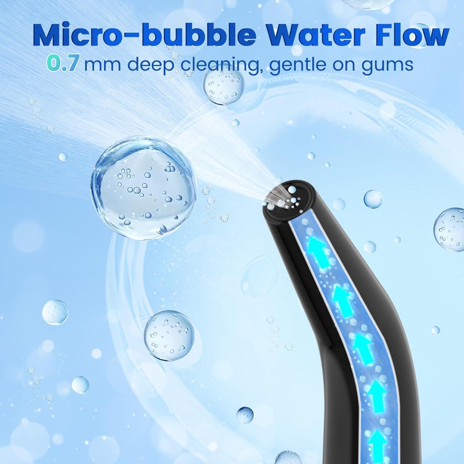 Irrigador Dental Portátil WellLeo C103 Recargable IPX7 5 Puntas