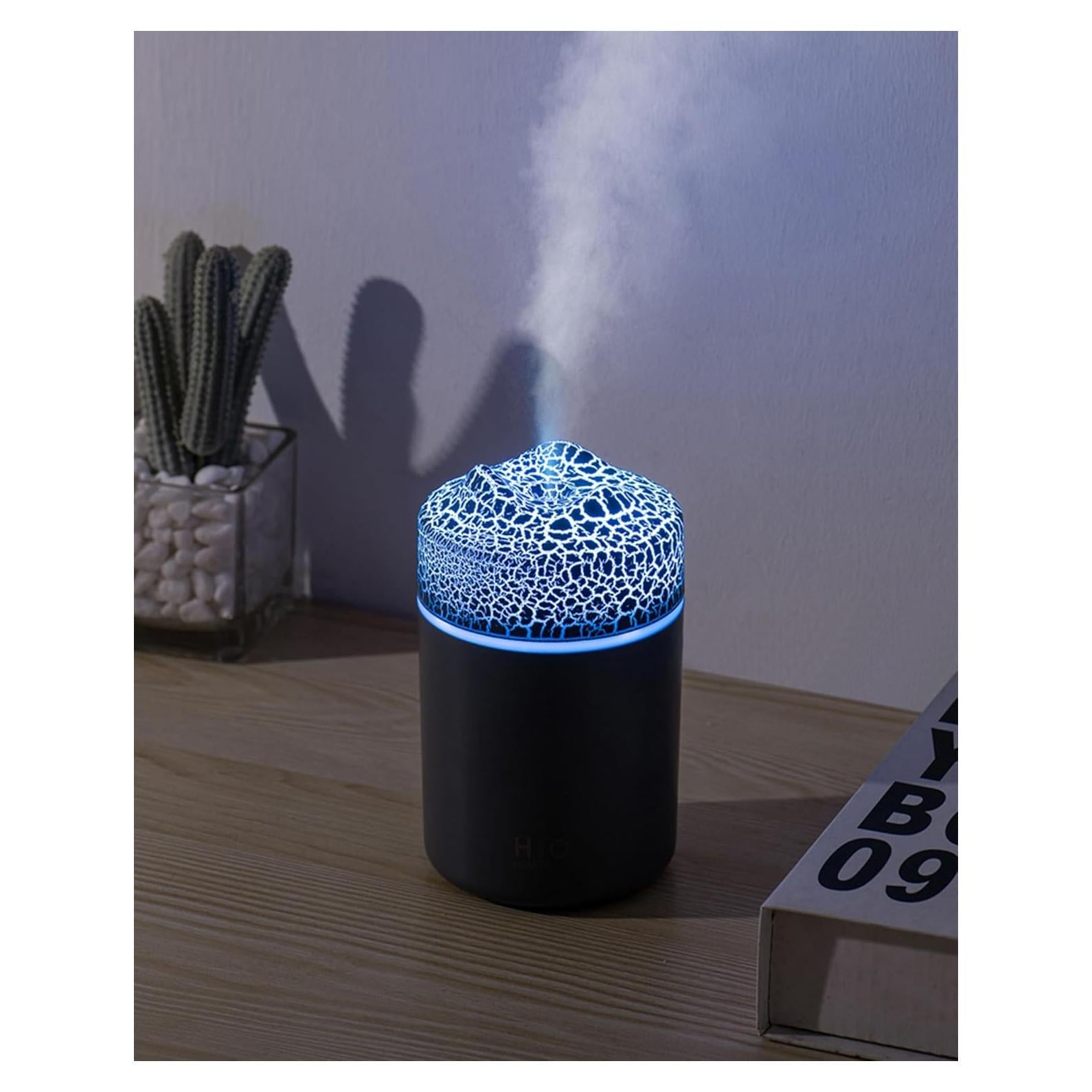 Humidificador Mini Portátil Saunana 300mL USB Gris Volcánico