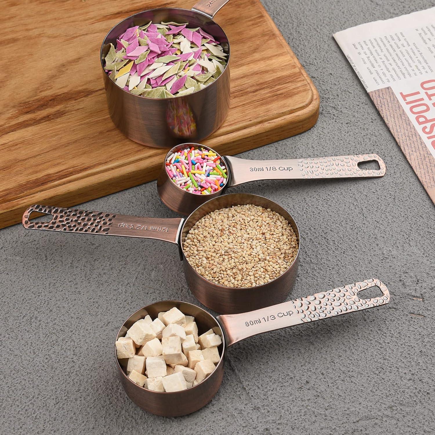 Juego de 7 Tazas Medidoras de Acero Inoxidable Hotsyang