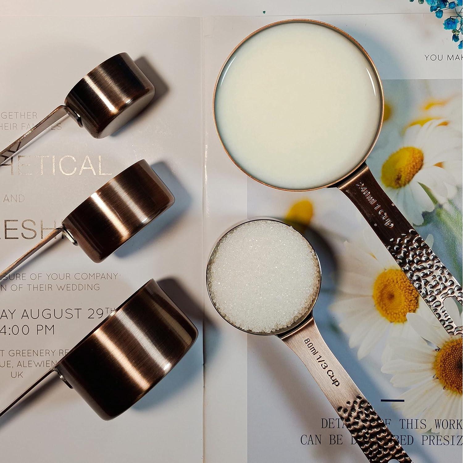 Juego de 7 Tazas Medidoras de Acero Inoxidable Hotsyang