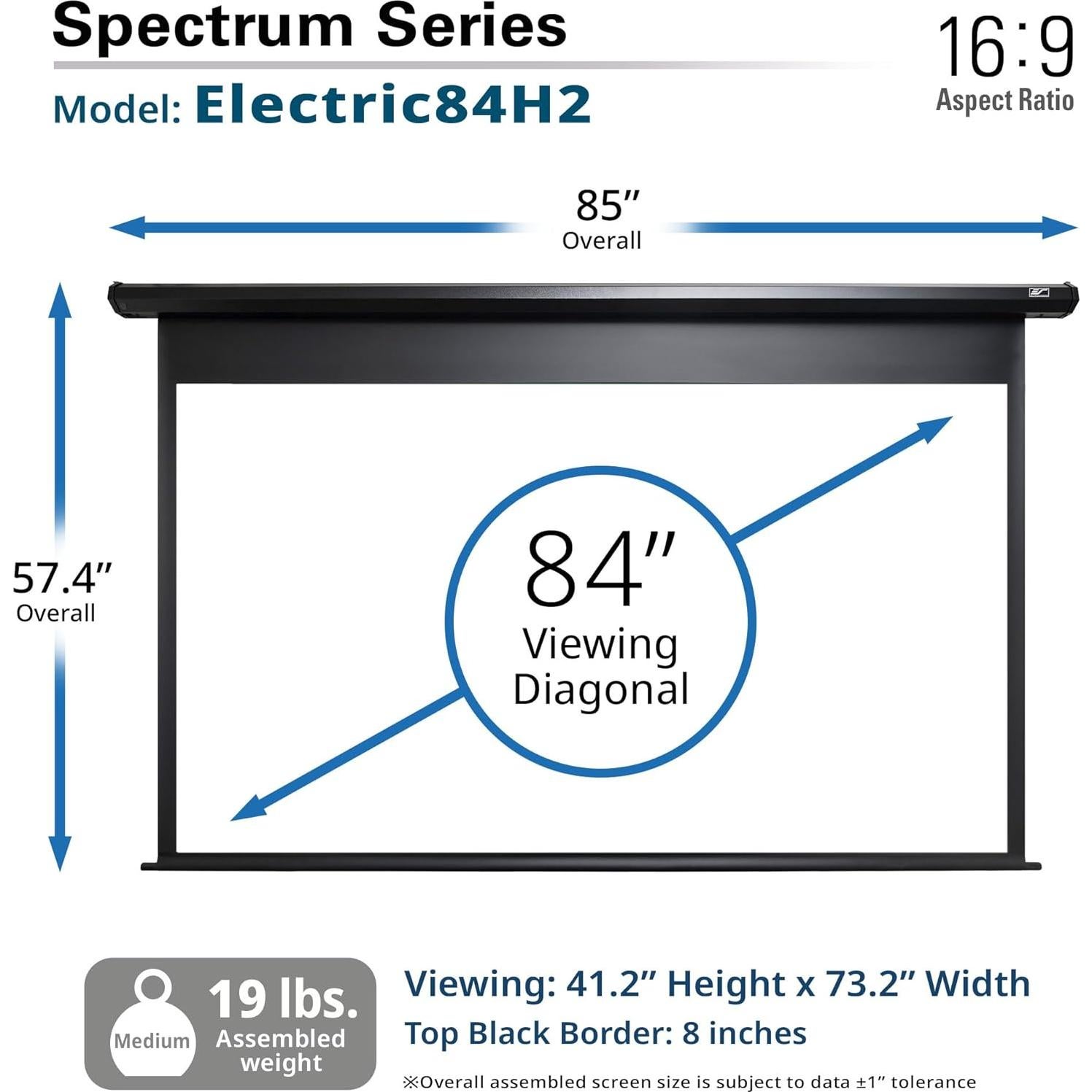 Pantalla Proyector Motorizada Elite Screens 84" 16:9 4K