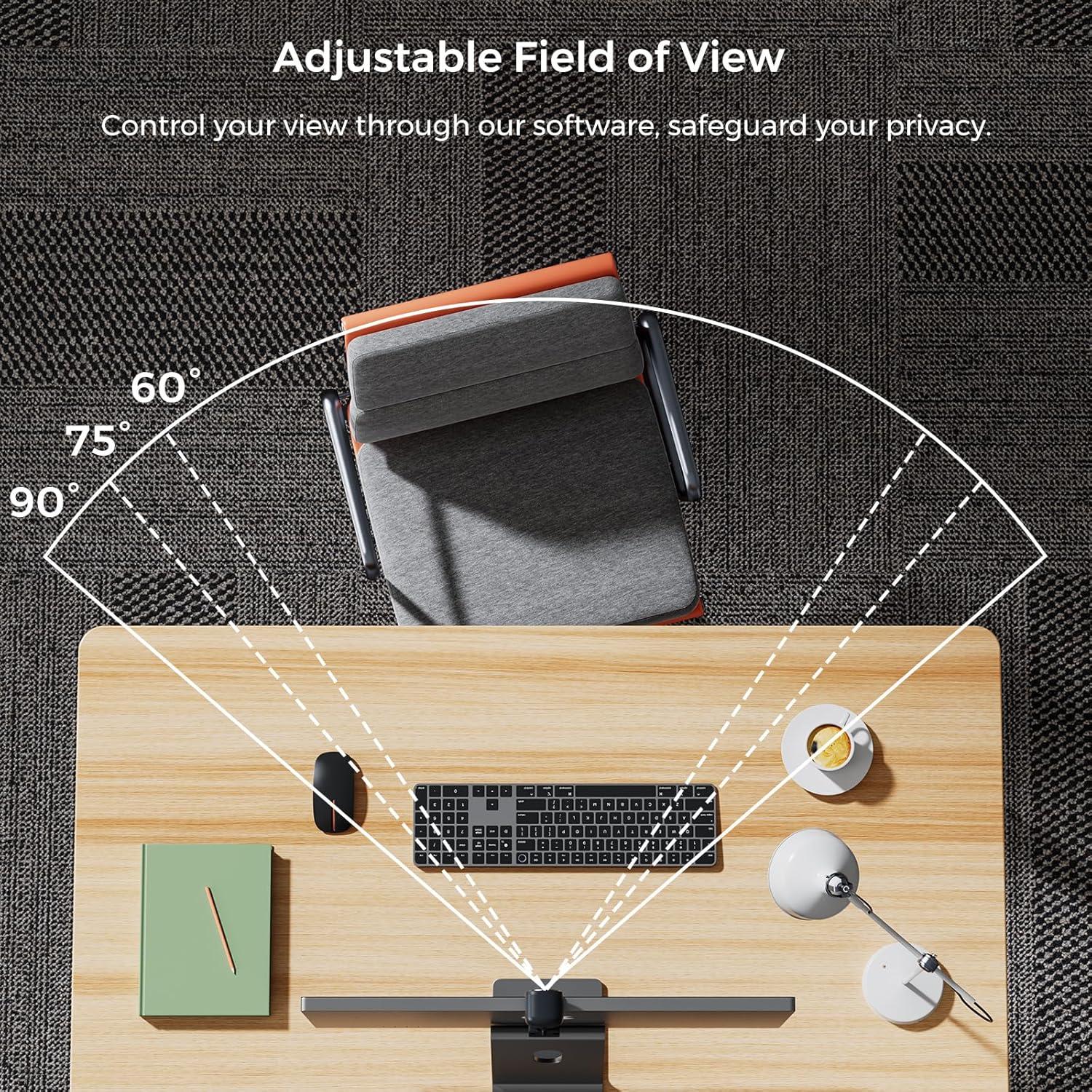 Cámara Web NearStream V02AF 2K FHD con Micrófono AI y FOV Ajustable