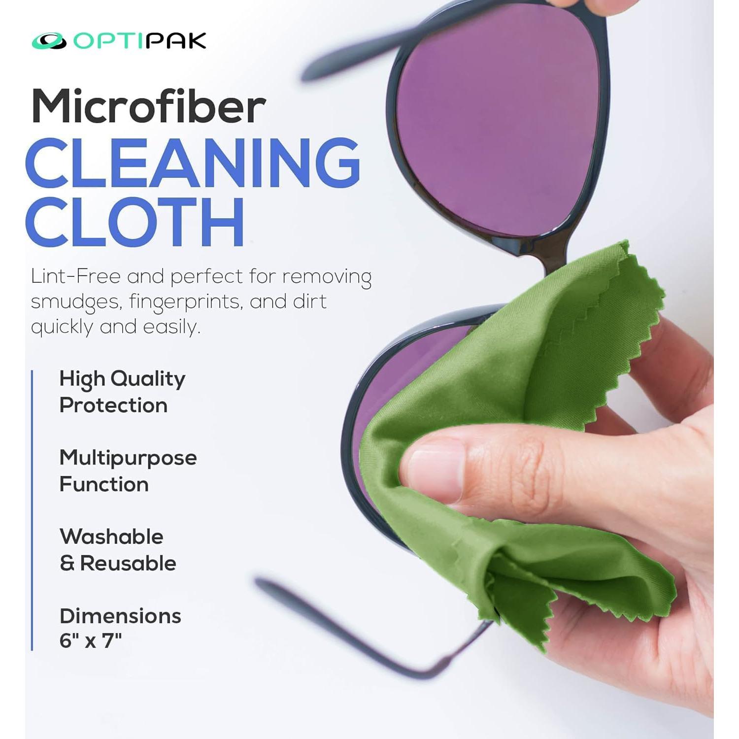 Kit de Limpieza de Lentes Ecológico OPTIPAK 2x30ml + 2 Paños