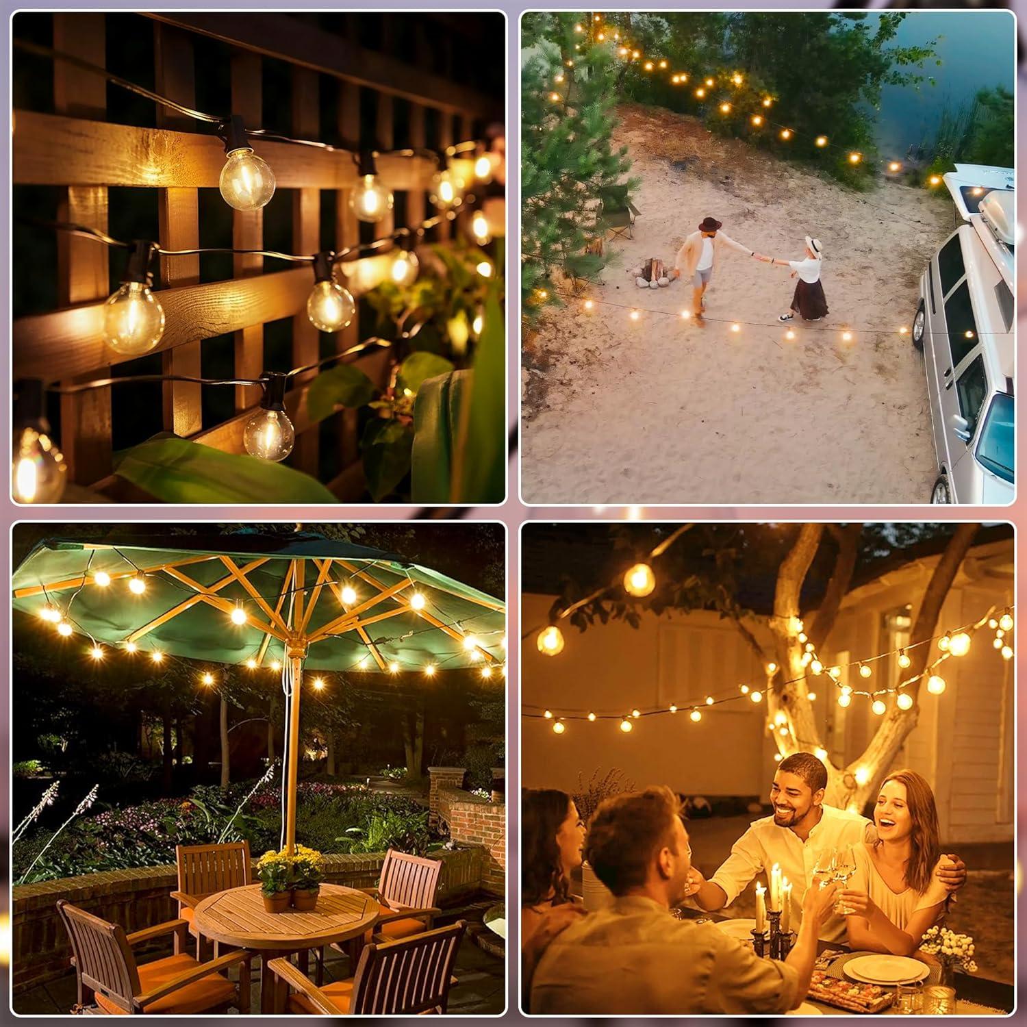 Luces de Cadena Solares Ollny 10.67M con Control Remoto y 15 LEDs