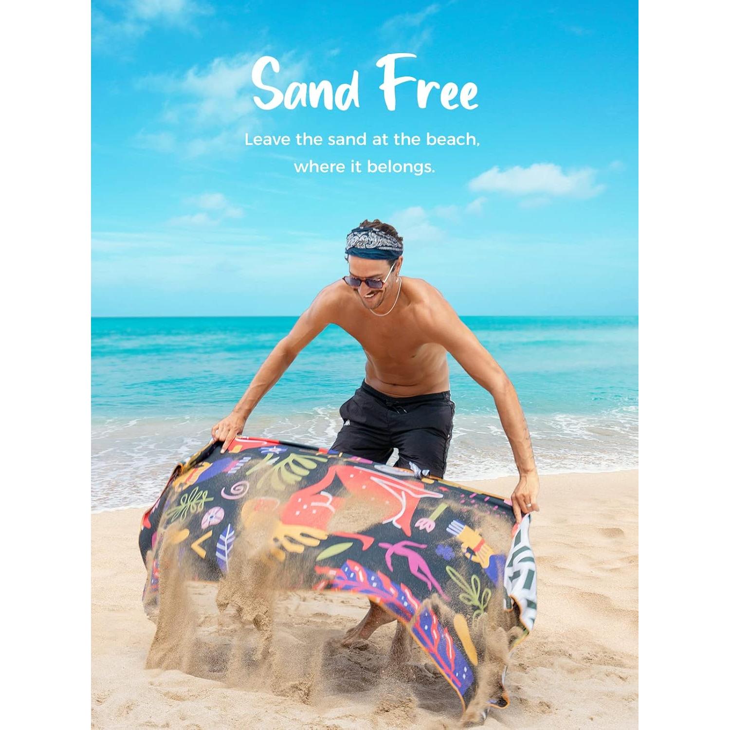 Toalla de Playa OCOOPA Microfibra X-Grande 180x81cm Secado Rápido