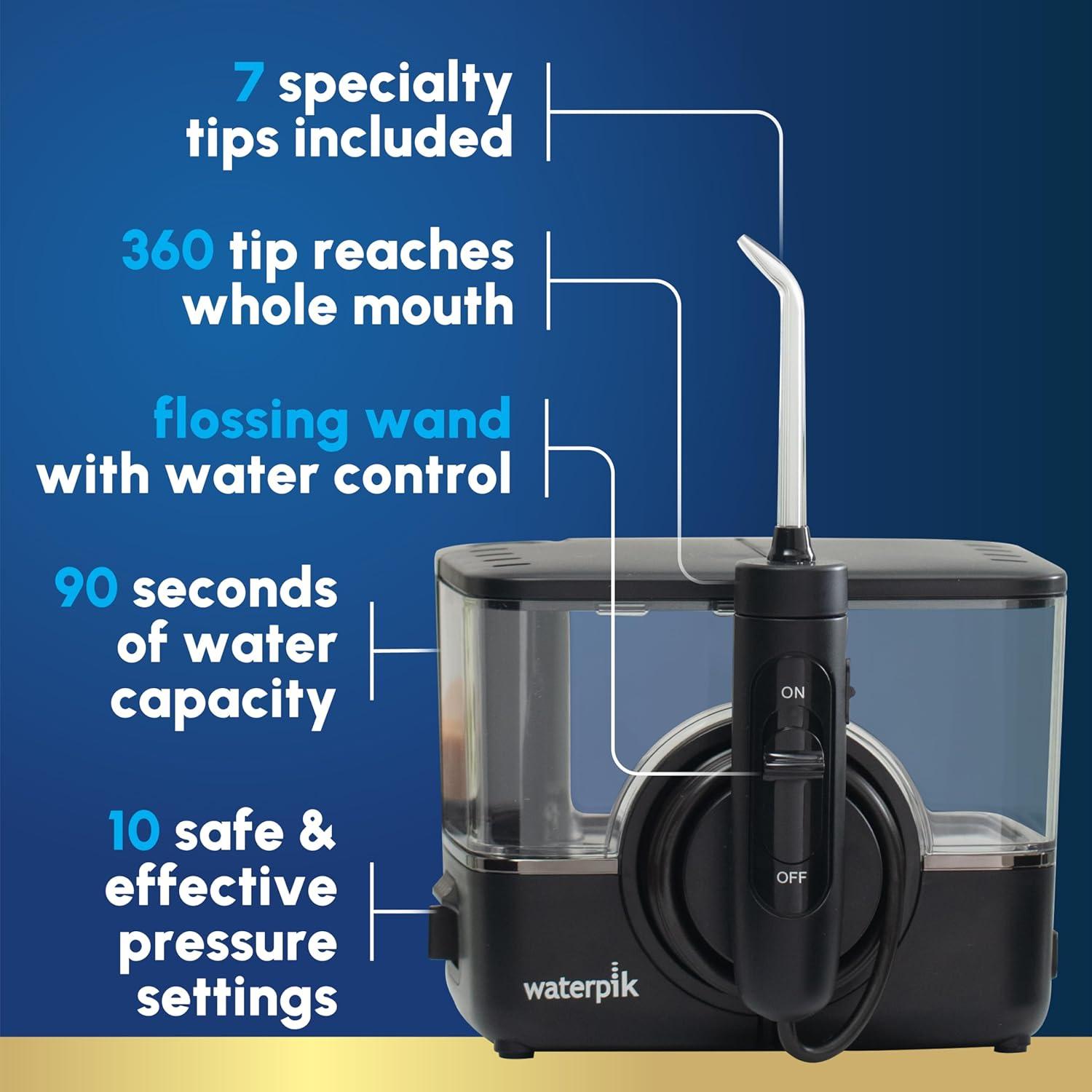 Irrigador Dental Inalámbrico Waterpik ION WF-12 Negro, 10 Configuraciones
