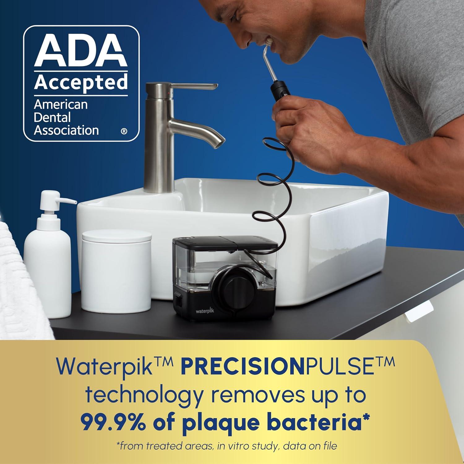 Irrigador Dental Inalámbrico Waterpik ION WF-12 Negro, 10 Configuraciones
