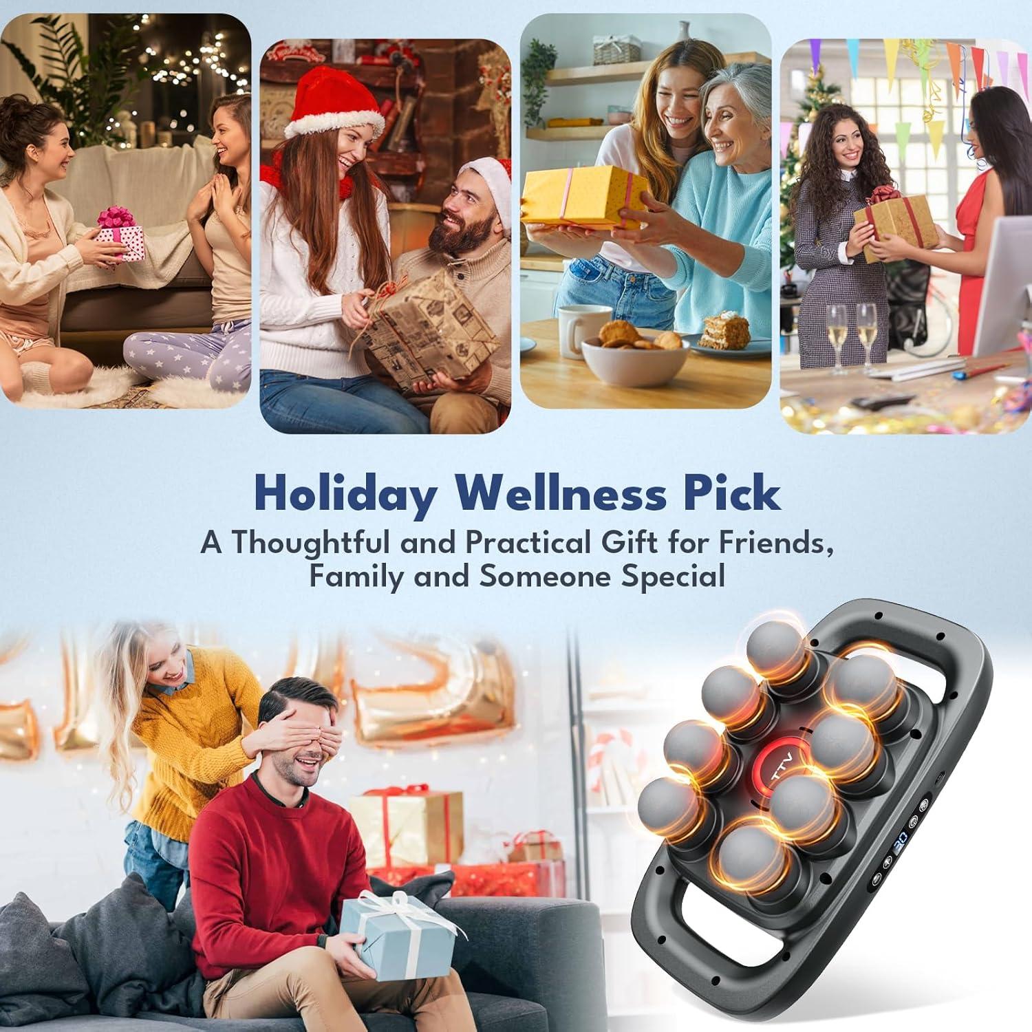 Pistola de Masaje VTT S6-8D 8 Cabezas Tejido Profundo