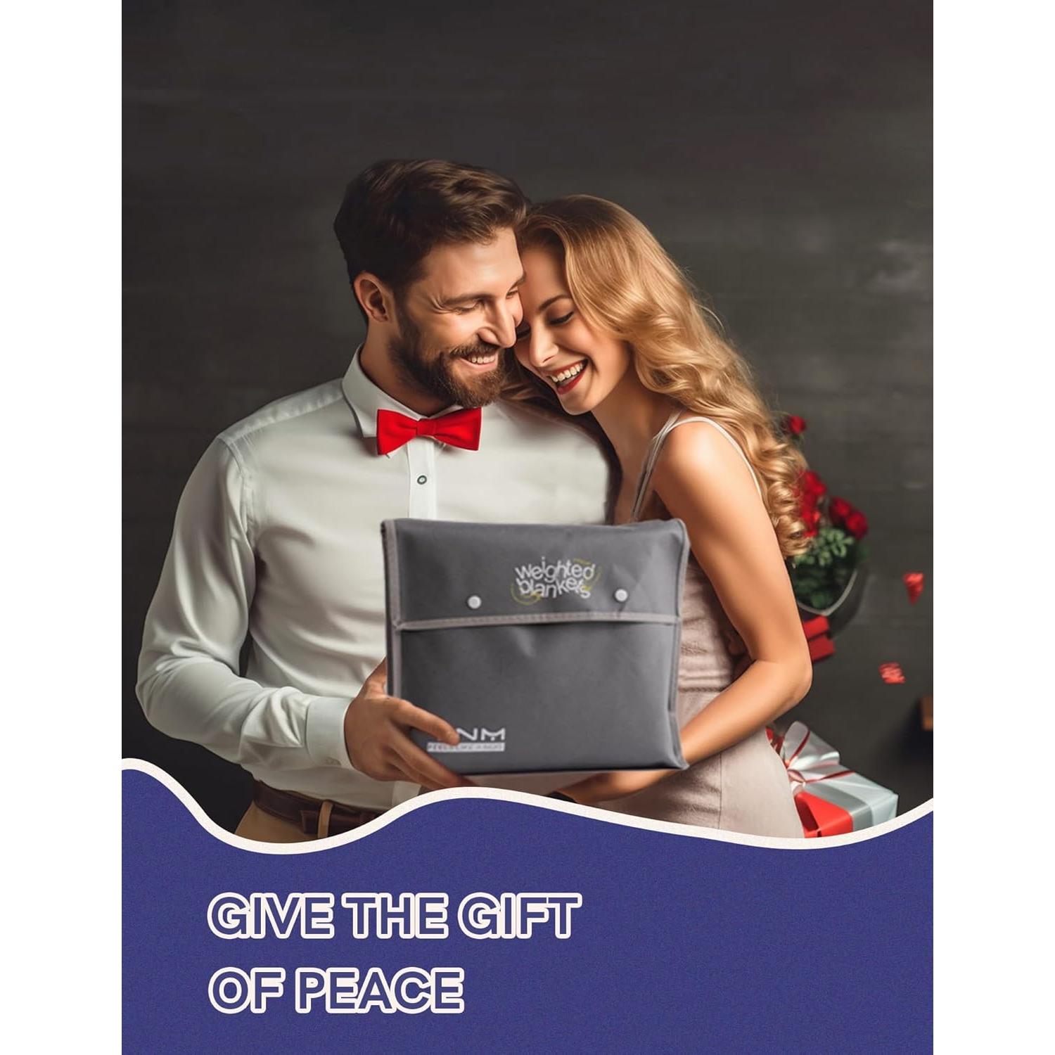 Manta Ponderada Portátil YnM 73.66x60.96 cm 3.18 kg Gris