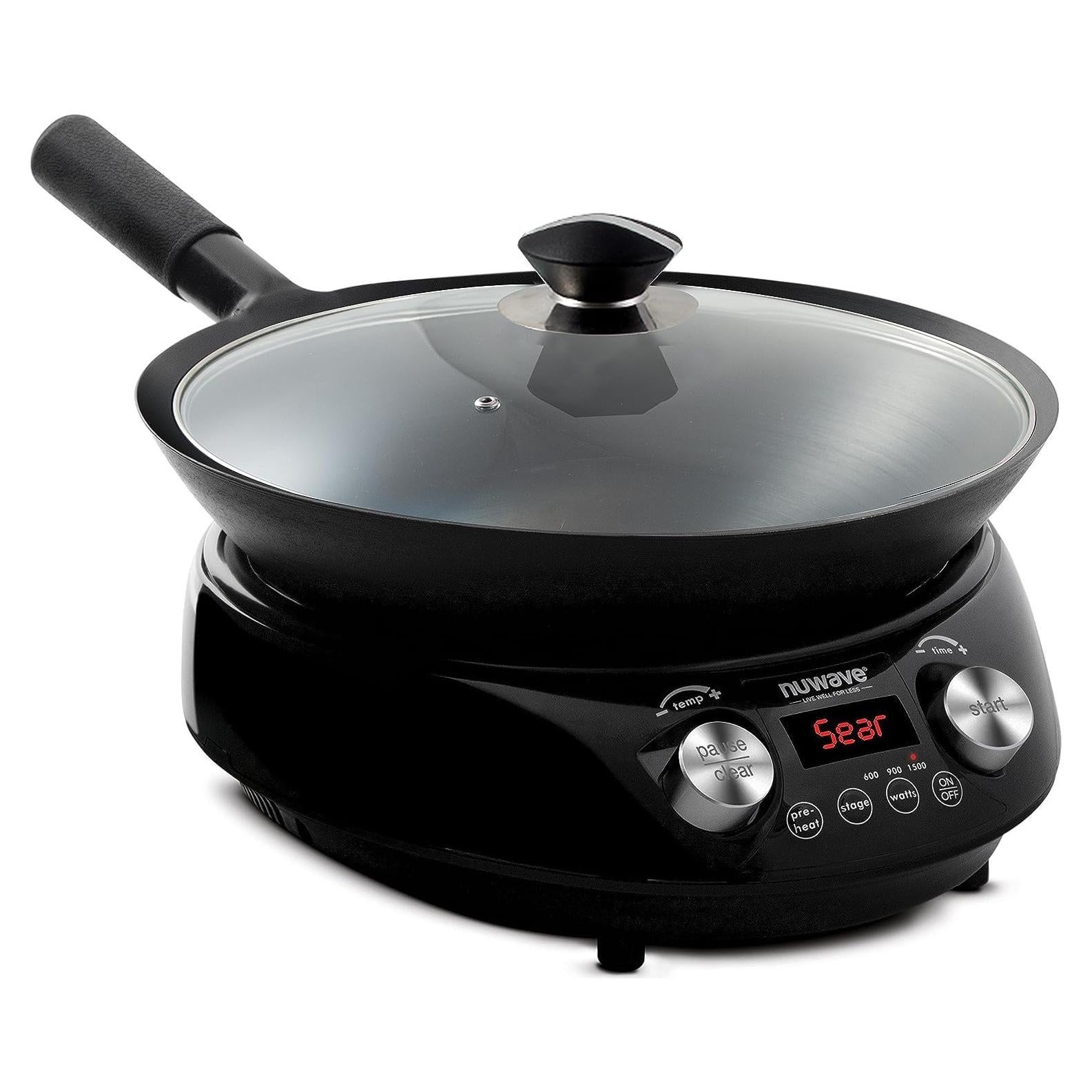 Wok de Inducción Nuwave 14" Acero Carbono Antiadherente