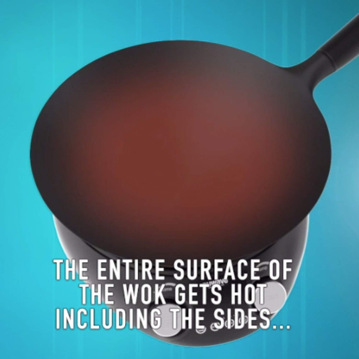 Wok de Inducción Nuwave 14" Acero Carbono Antiadherente