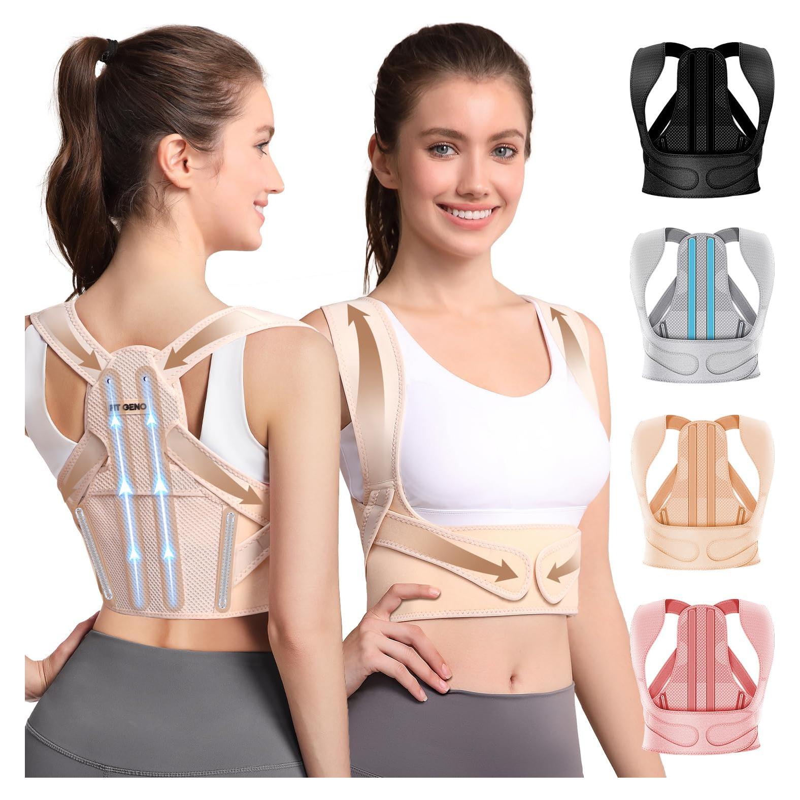 Corrector de Postura Fit Geno XS/S Beige - Alivio Dolor Espalda