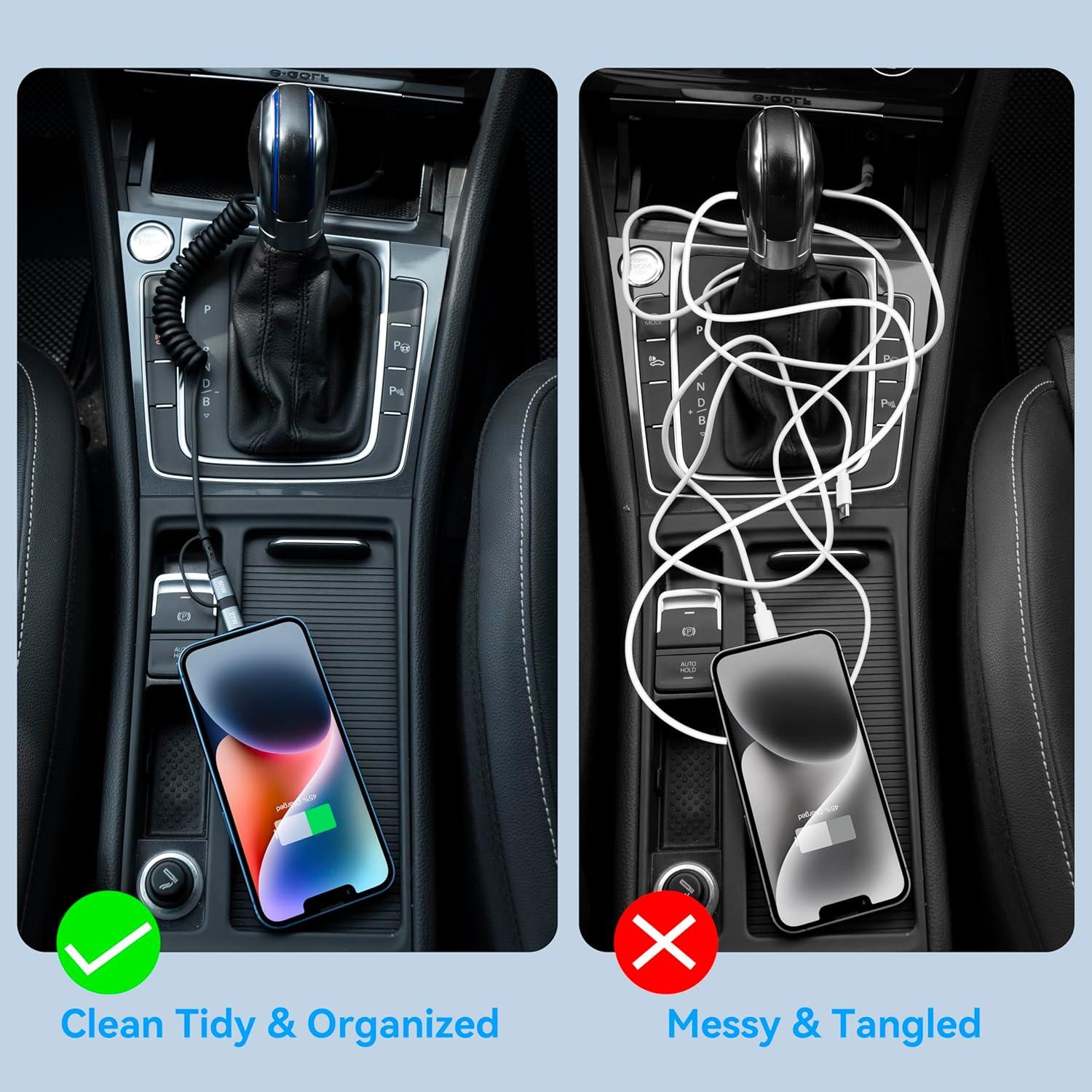 Cable de Carga Miger 4 en 1 1.2m Retráctil para iPhone