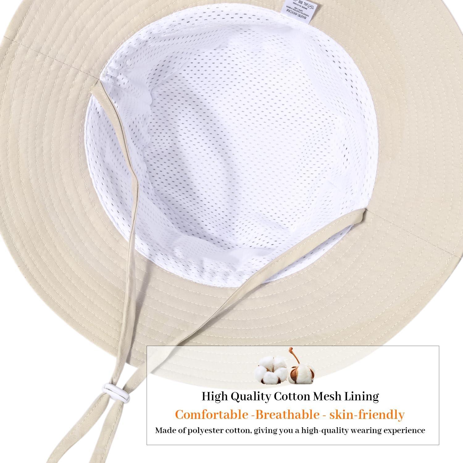 Sombrero de sol ancho DANMY para mujeres con protección UV