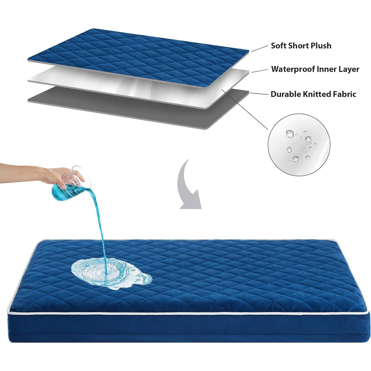 Cama Ortopédica para Perros WNPETHOME Mediana Impermeable