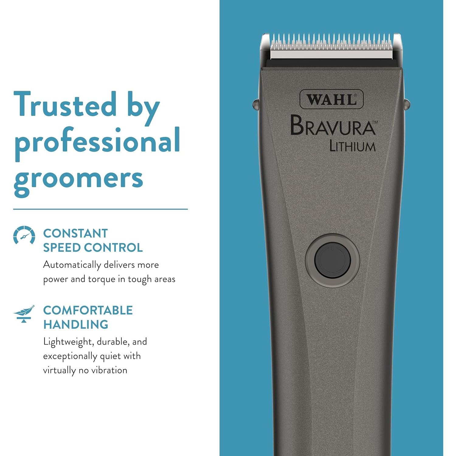 Cortadora de Mascotas Wahl Bravura Ion Litio Gunmetal 41870-0425