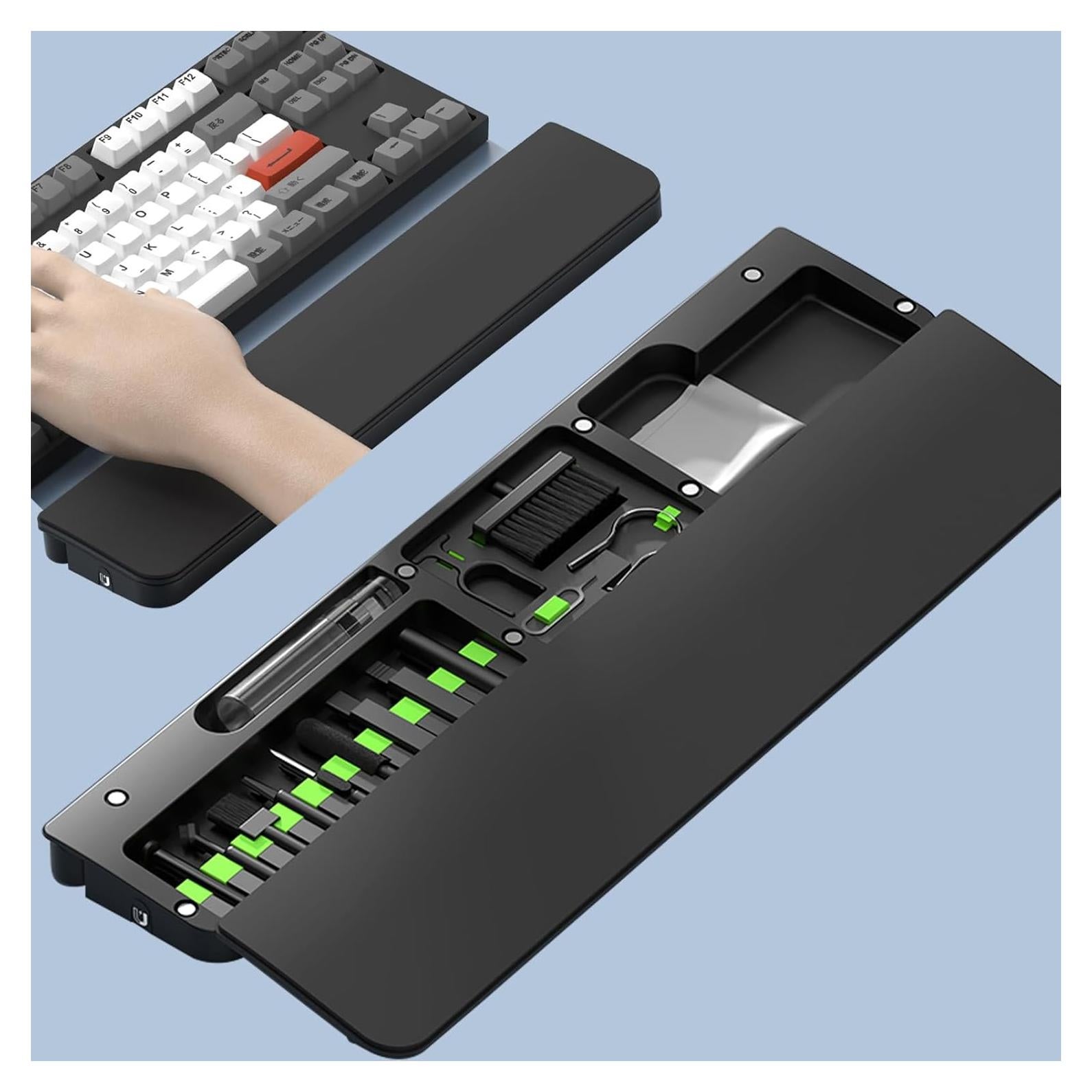 Kit de limpieza 22 en 1 y reposamuñecas ergonómico Hallocool