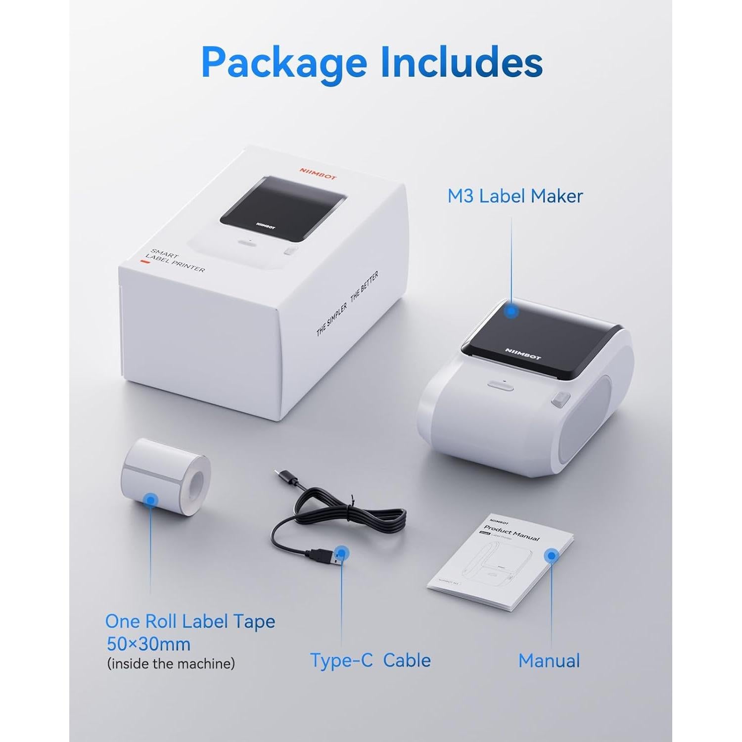 Impresora Térmica Bluetooth NIIMBOT M3 para Etiquetas 3"