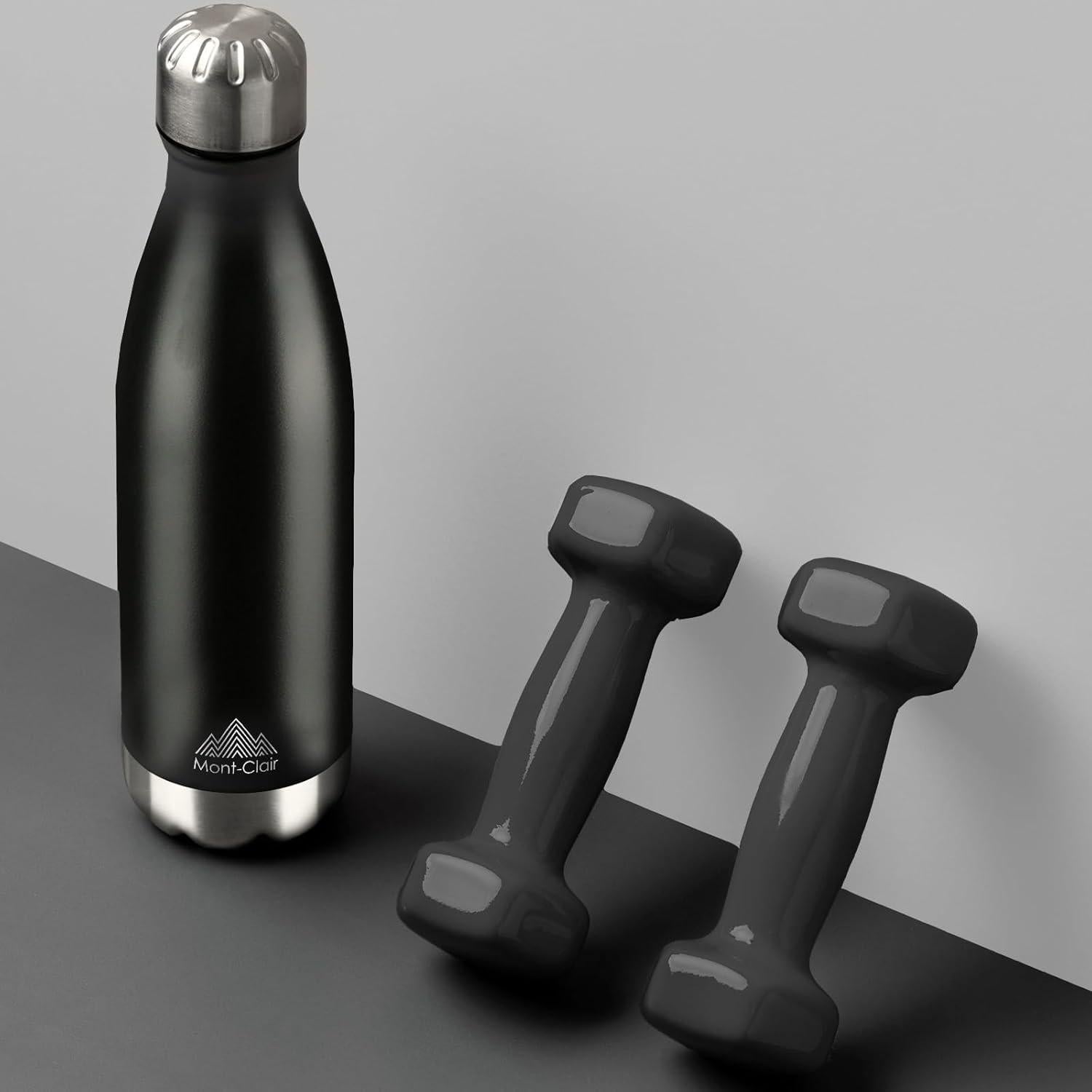 Botella de Agua Acero Inoxidable Mont-Clair 500ml Aislada