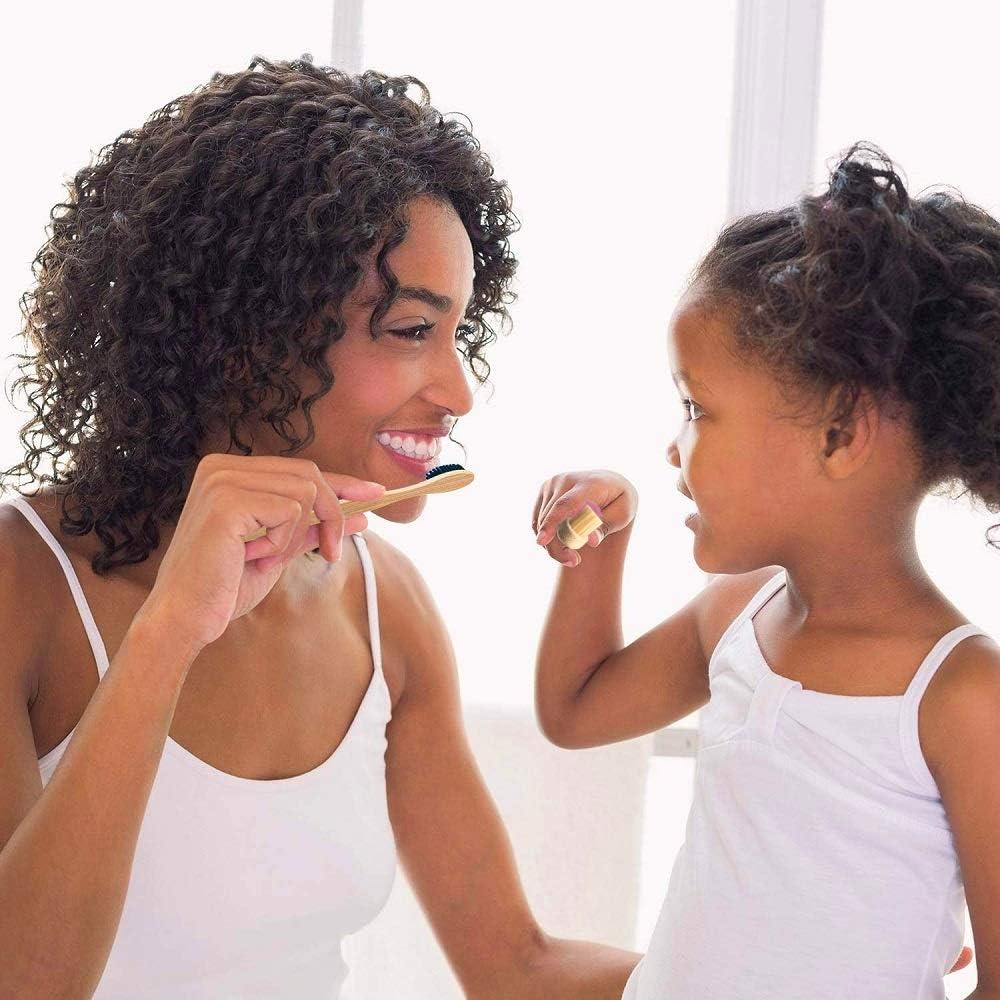 Cepillos de Dientes de Bambú Goaycer - 10 Piezas Biodegradables