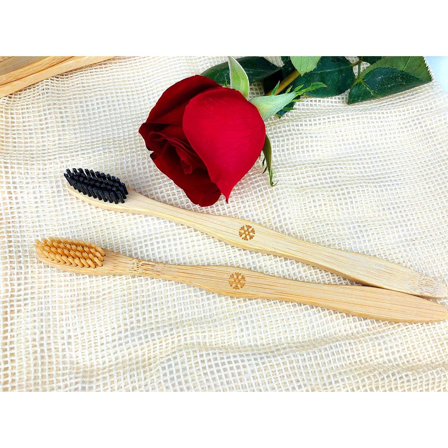 Cepillos de Dientes de Bambú Goaycer - 10 Piezas Biodegradables