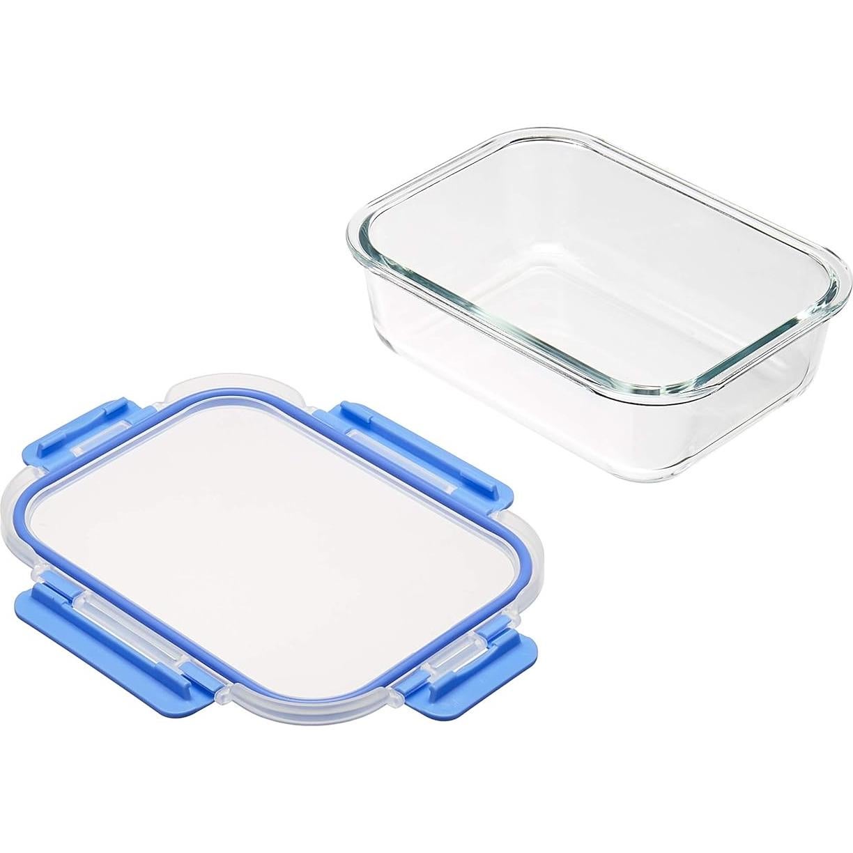 Juego de 14 Contenedores de Almacenamiento de Vidrio Amazon Basics