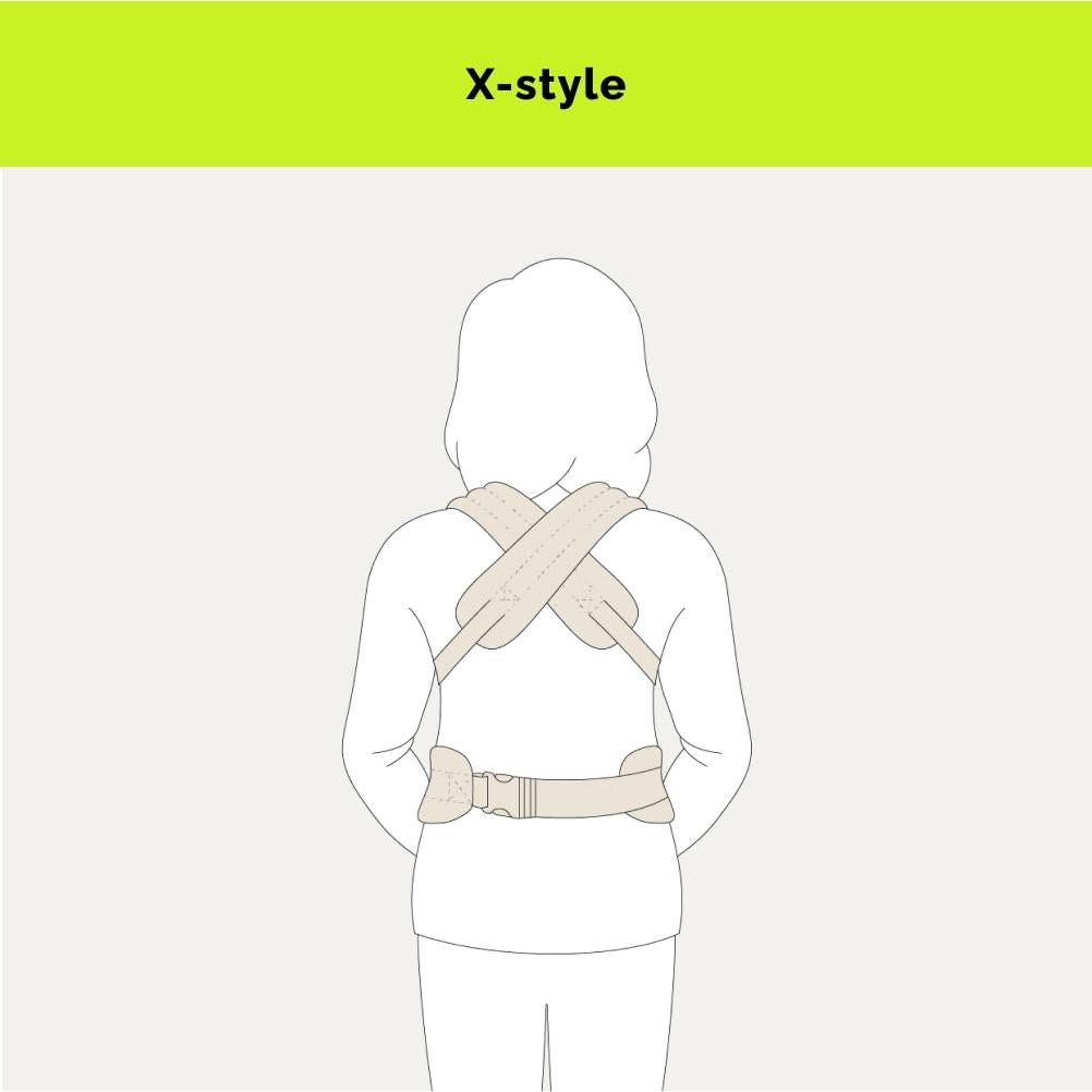 Portabebés Ergonómico 4 en 1 Negro - Algodón Ajustable