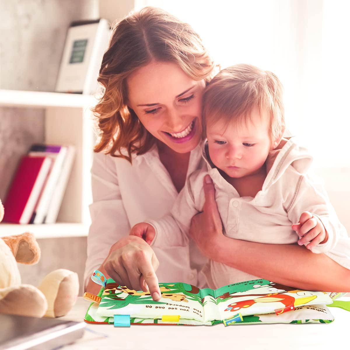 Libro Suave para Bebés Vicloon Mono Colorido 0-3 Años