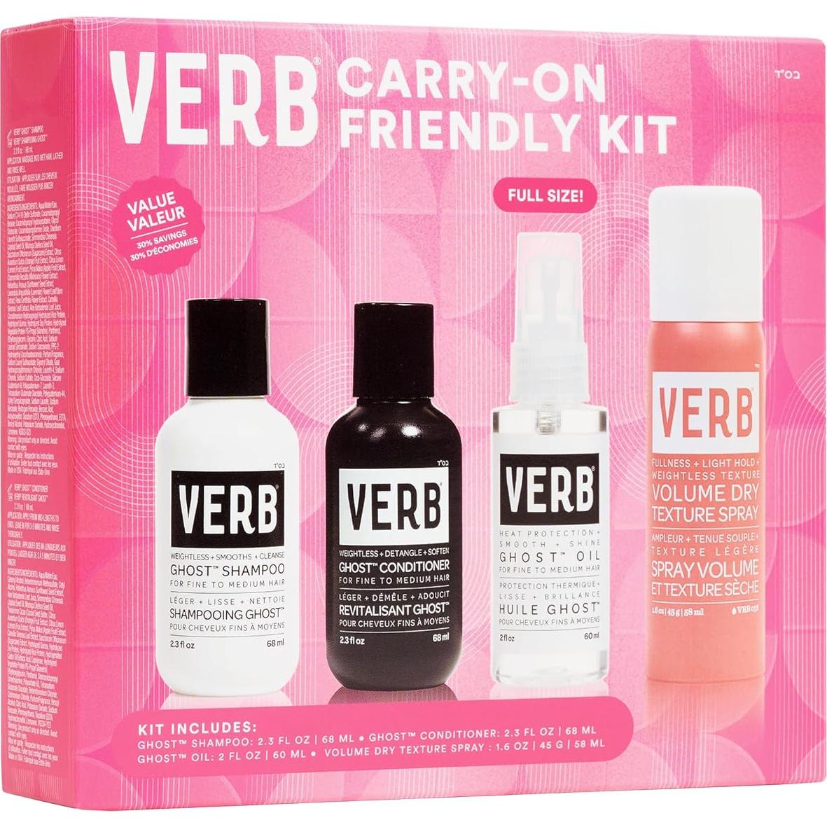 Dúo Champú y Acondicionador VERB Ghost 60.5 ml x4 - Cítricos