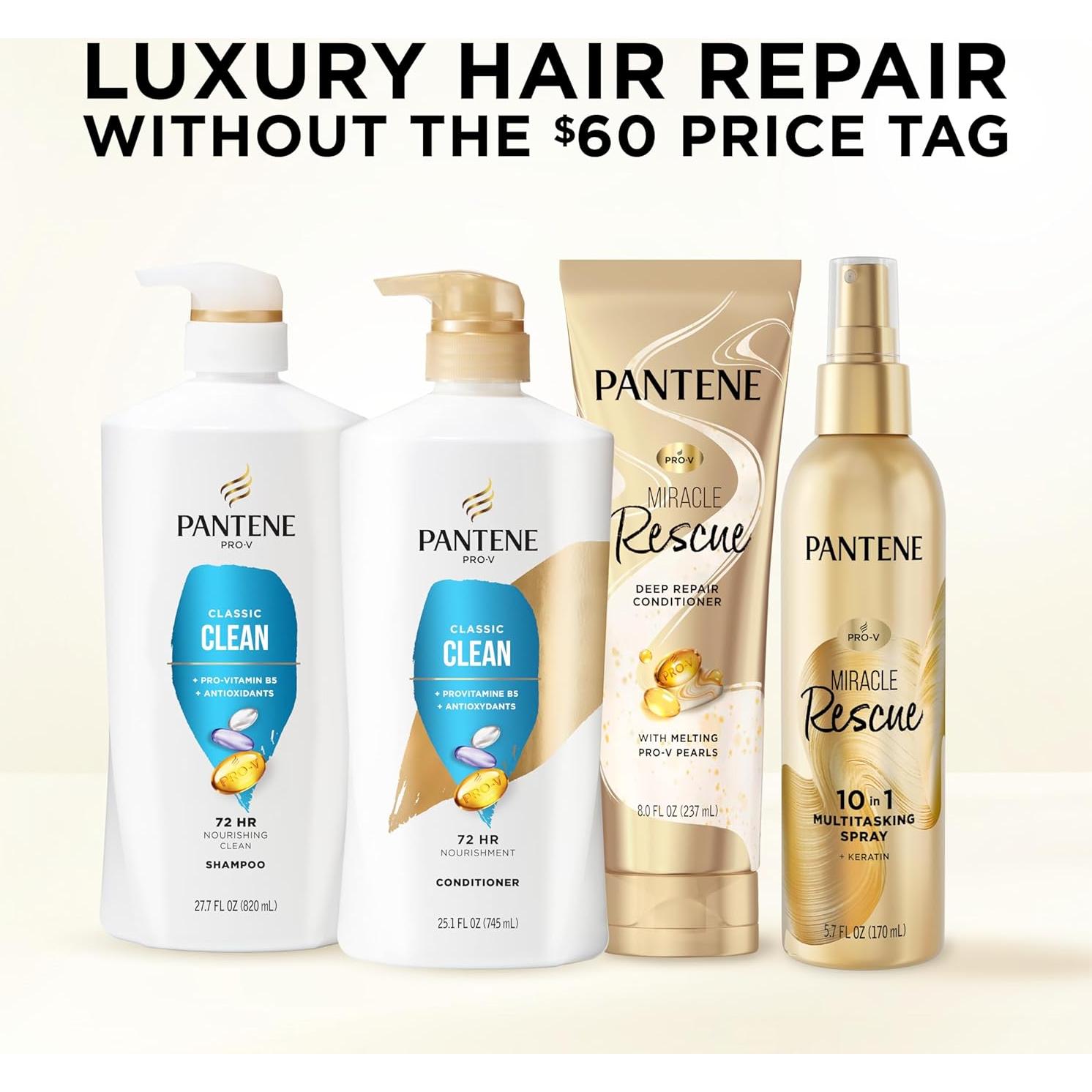 Champú y Acondicionador Pantene Pro-V Limpieza Clásica 1.5L