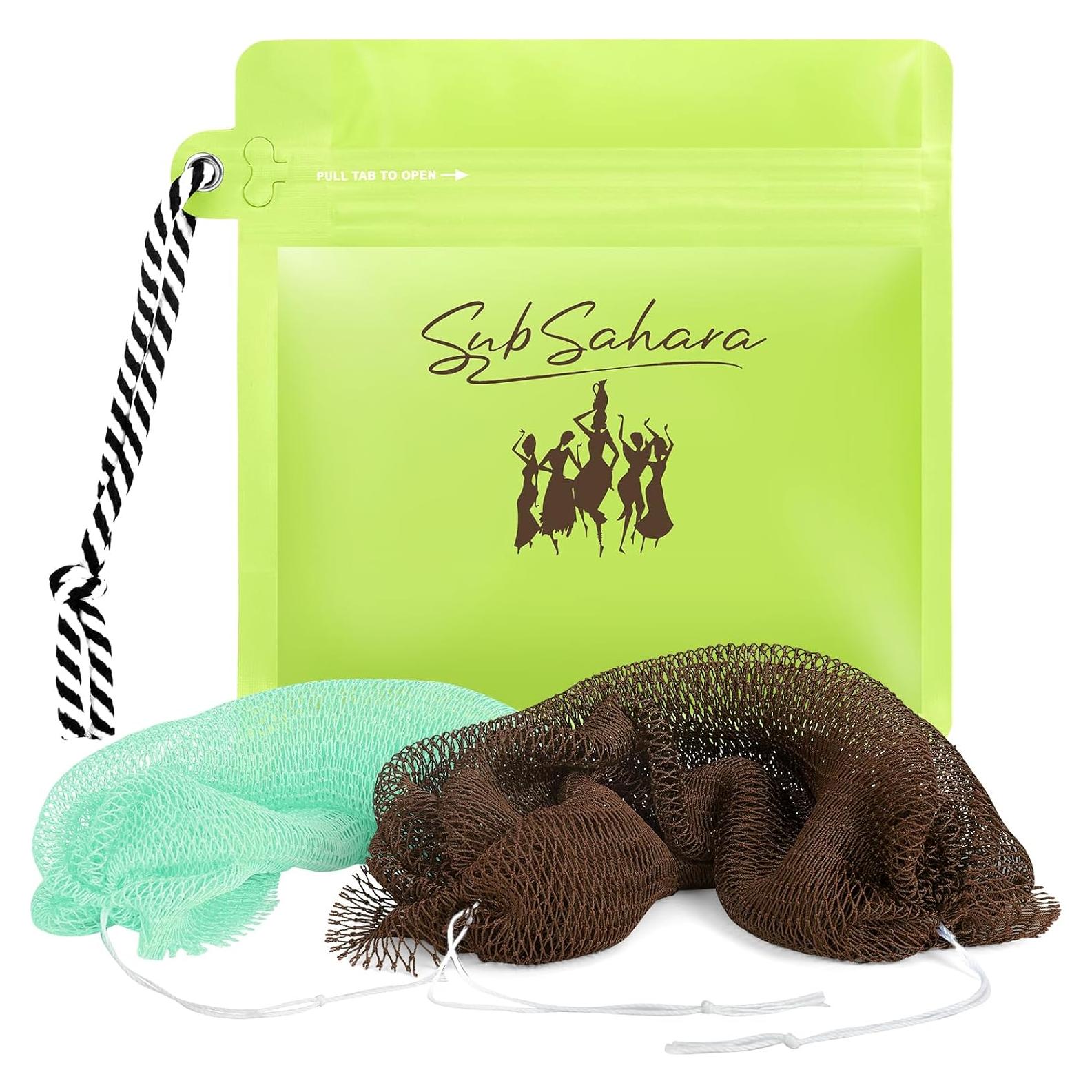 Esponja de Red Africana SubSahara - 2 Piezas Exfoliantes