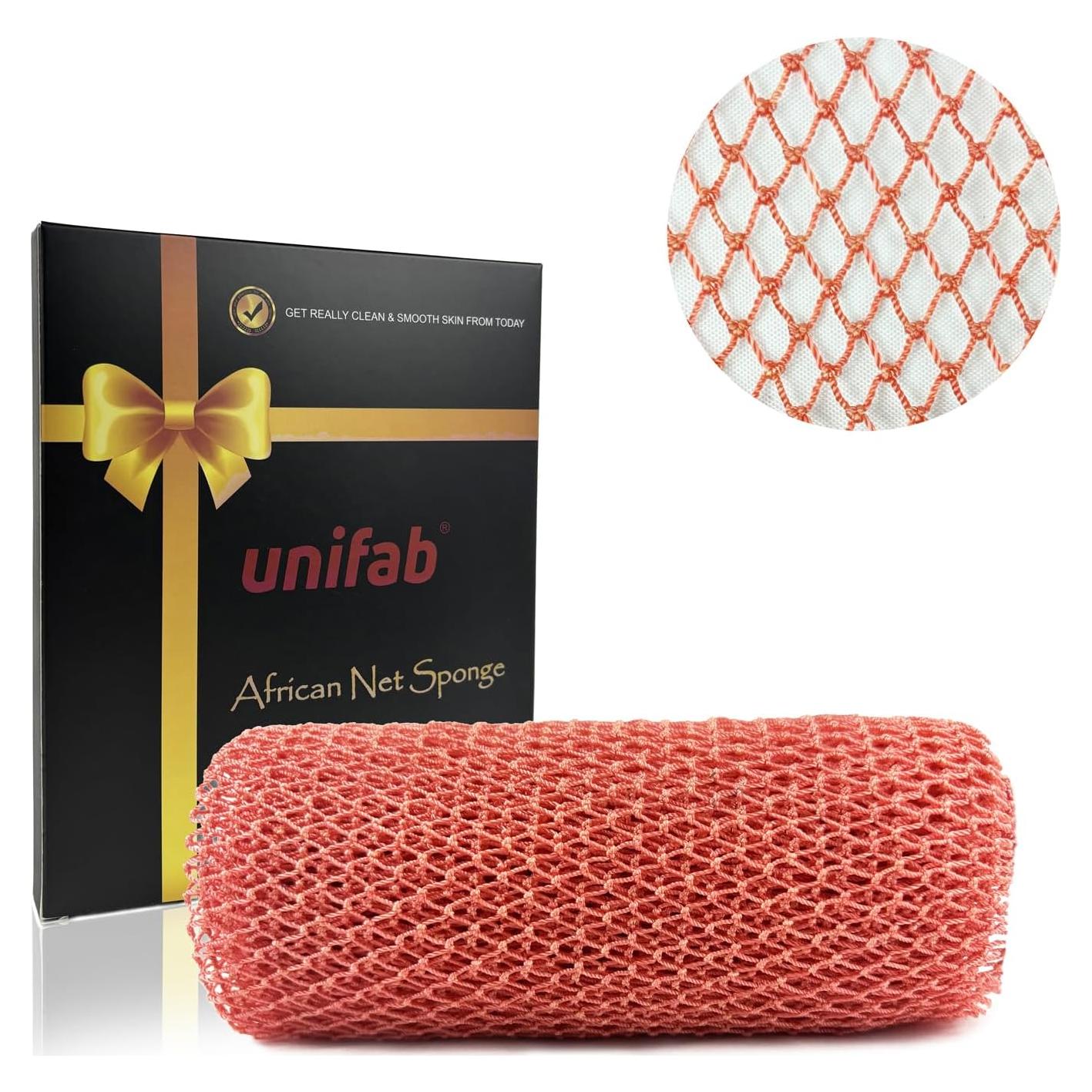 Esponja Exfoliante Africana Unifab Rosa 19x14cm Nylon