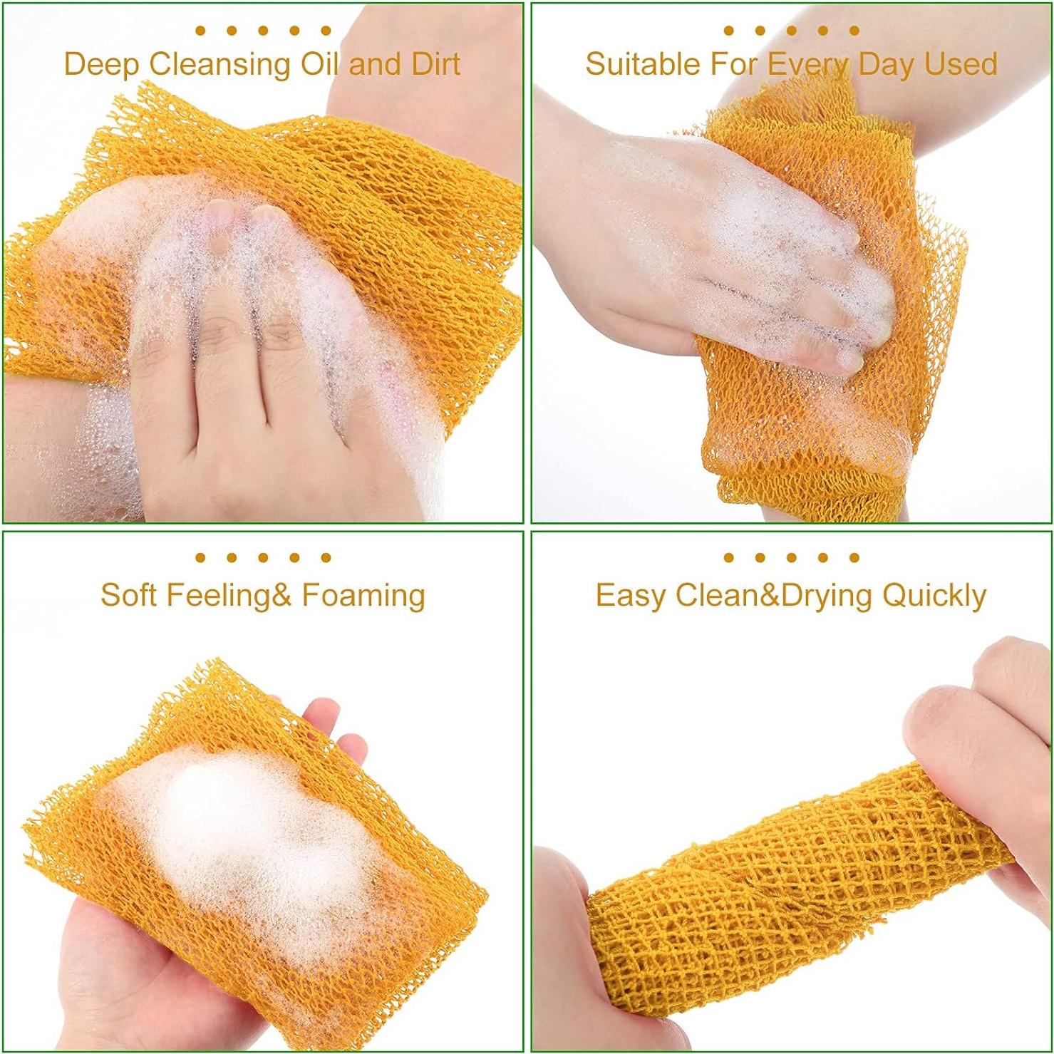 Esponja de Baño Exfoliante Geiserailie Larga 90x35 cm Amarillo